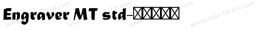 Engraver MT std字体转换
